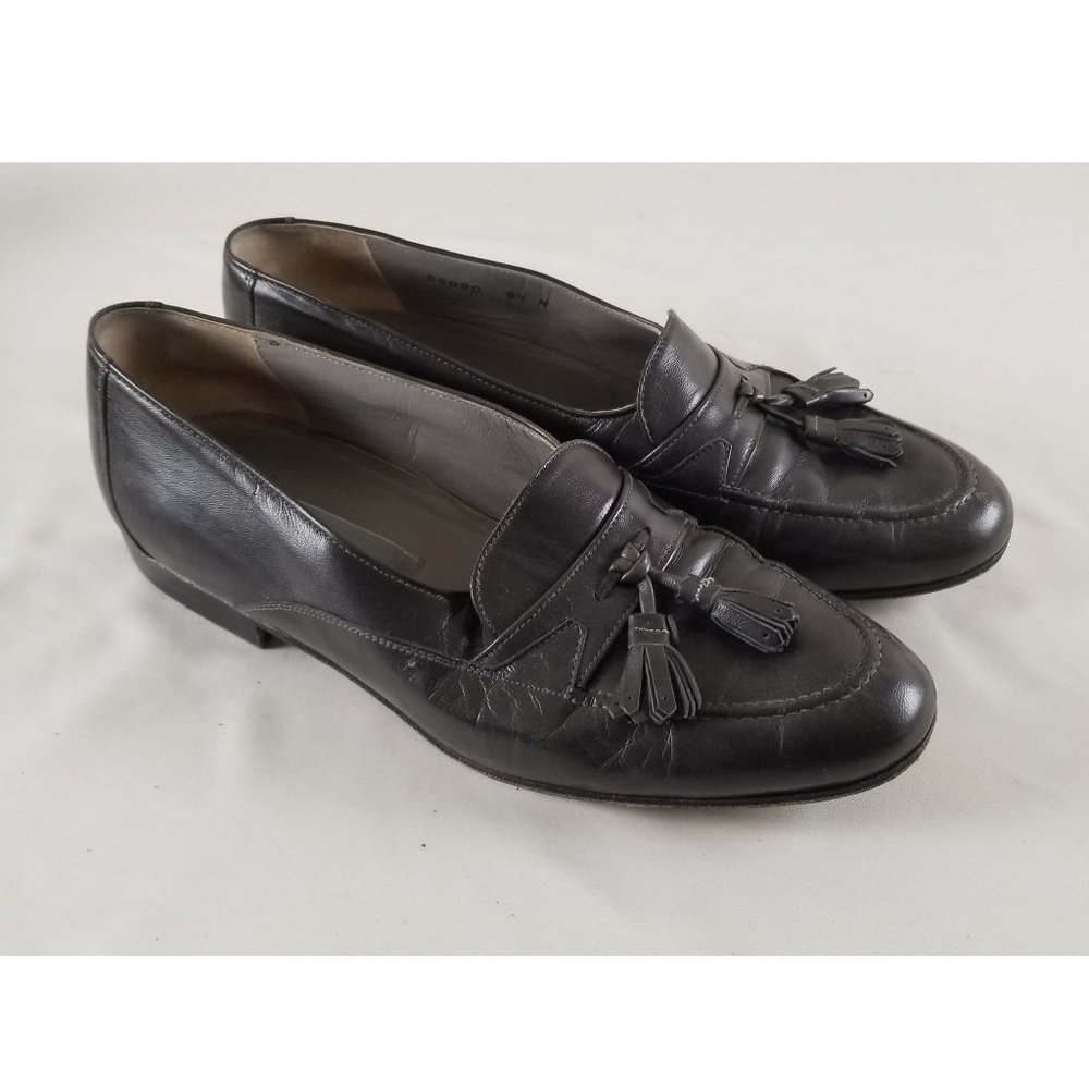 Bruno Magli Size 9.5 Gray Leather Shoes